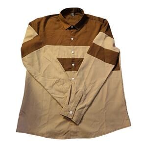 SHEIN Men's Slim Fit Button-Up Shirt – Size XL